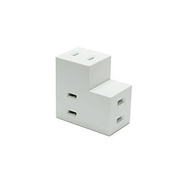 (まとめ)YAZAWA 耐トラ付Lタップ Y02FSU300WH×10セット