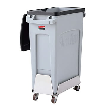 スリムジムコンテナ ドーリー フタ 3点セット 87.1L RM354060GY3S 幅342x奥行560x高さ849mm ラバーメイド