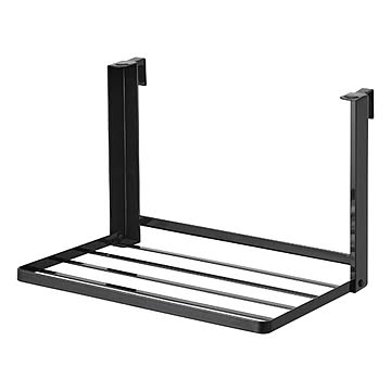 tower タワー (山崎実業) 引っ掛け折り畳み棚 Hanging Folding Shelf タオルハンガー バスルーム ランドリー 着替え 浮かせて収納 脱衣所 洗濯かご 一時置き