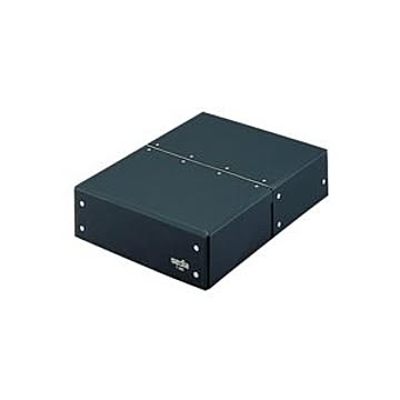 （まとめ）セキセイ 図面箱 T-280-60 A4 黒【×2セット】