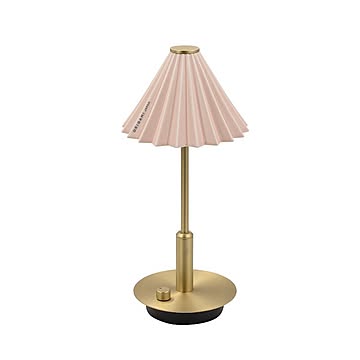 ORIGAMI LAMPポータブル ブラス マットピンク  テーブルランプ おしゃれ 充電式 LED 北欧 ブラス レトロ テーブルライト かわいい 卓上ライト