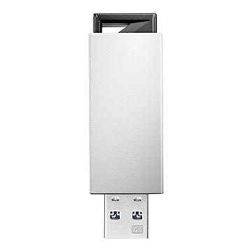 アイ・オー・データ機器 USB3.0/2.0対応 ノック式USBメモリー 32GB ホワイト U3-PSH32G/W