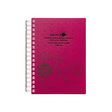 まとめ リヒトラブ AQUA DROPsツイストノート 厚型 A6 B罫 赤 70枚 N-1665-3 1冊 ×30セット