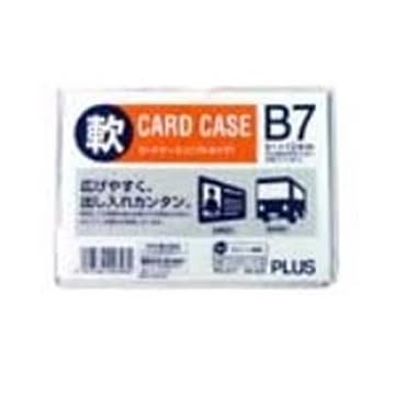 （まとめ）プラス 再生カードケース ソフト B7 PC-317R×30セット