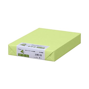 まとめ長門屋商店 Color Paper A4厚口 うぐいす ナ-3358 1冊500枚 ×3セット