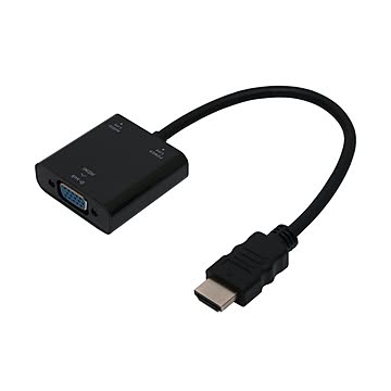 FullHD対応 HDMI - D-sub 変換アダプタ ブラック HDA-DS01/BK