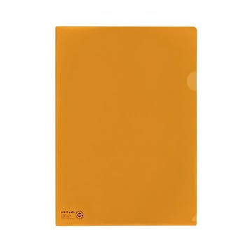 （まとめ）LIHITLAB クリヤーホルダー F-78EC-4 A4 橙 5枚×50セット