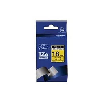 (業務用30セット) brother ブラザー工業 文字テープ/ラベルプリンター用テープ 【幅：18mm】 TZe-641 黄に黒文字