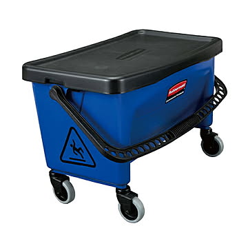 プレス式リングバケット 蓋付き RMQ930BL 幅368x奥行665x高さ409mm ラバーメイド