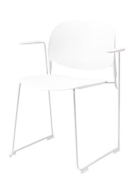 アームチェア ホワイト W66×D56×H78.5×SH45.5