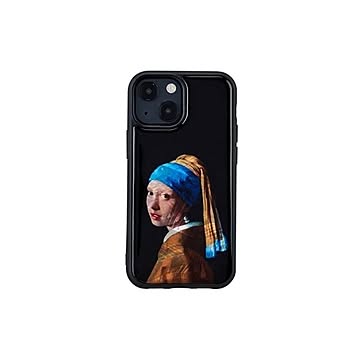 ikins 天然貝ケース for iPhone 13 mini 真珠の耳飾りの少女 I21034i13MN