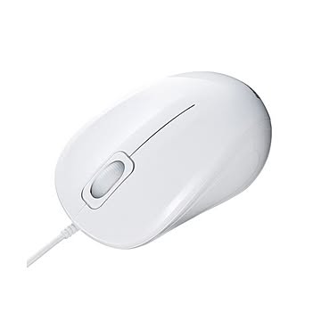 （まとめ）サンワサプライ 静音有線ブルーLEDマウス MA-BL9W×3セット