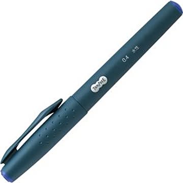 （まとめ） TANOSEE 水性サインペン 0.4 青 1本 【×60セット】