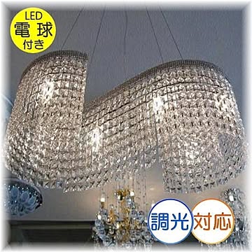 アンティーク・ガレ LEDペンダント照明 クリスタルシャンデリア 天井照明