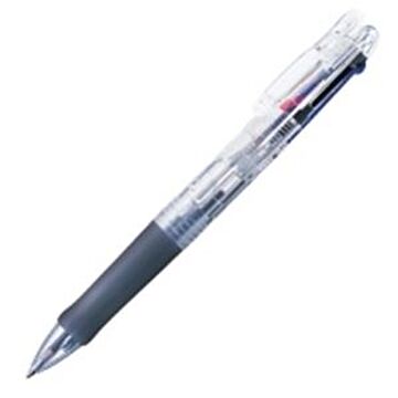 （まとめ）ゼブラ ZEBRA ボールペン クリップオンG 3色 B3A3-C透明×10セット