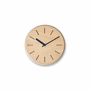 Lemnos レムノス DESIGN OBJECTS Paper-Wood CLOCK line ペーパーウッドクロック ライン DRL19-06  掛け時計 デザイン時計