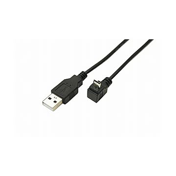 (まとめ)変換名人 USB A to micro上L型100cmケーブル USBA-MCUL/CA100×10セット