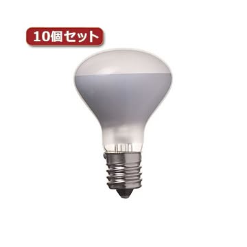 （まとめ）YAZAWA ミニレフ球 R45 E17 40W10個セット R451740X10【×2セット】