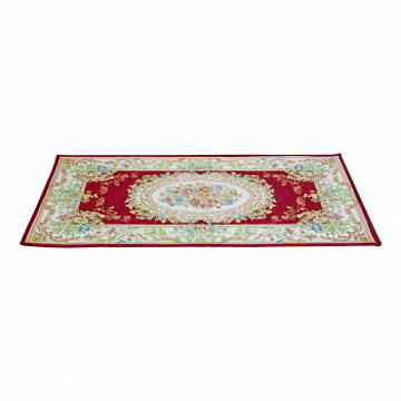ゴブラン織シェニールマット レッド 約70×120cm HR90470RE