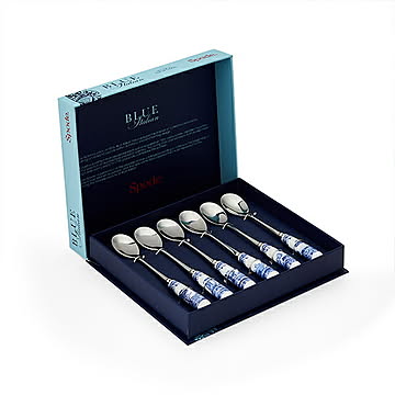 スポード　ブルーイタリアン　ティースプーン6pcsセット　BLI1101-X  イギリス　洋食器　陶器