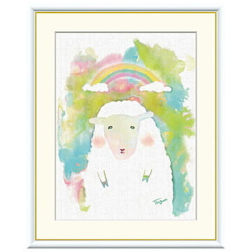 額絵 ひつじ 木下つぐみ 61x49.5cm 三幸