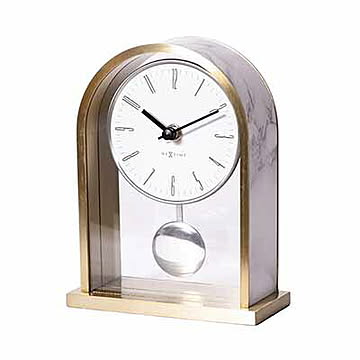 NEXTIME ネクスタイム Marble Pendulum マーブルペンデュラム NXT-J027 / NXT-J028 置き時計 置時計 テーブルクロック デスククロック 振り子時計 振子 ふり子