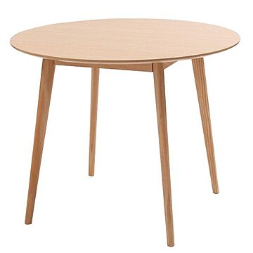 東谷 ダイニングテーブル 90cm 丸型 木製 白 ナチュラル