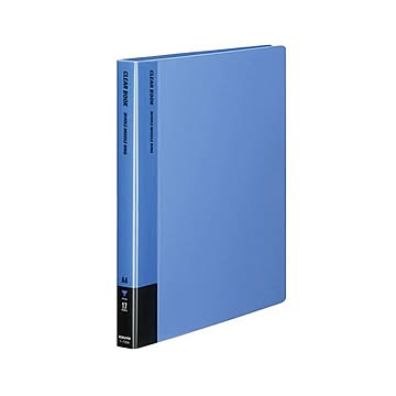 コクヨ クリヤーブック替紙式A4タテ 30穴 12ポケット付属 背幅27mm 青 ラ-720B 1セット10冊