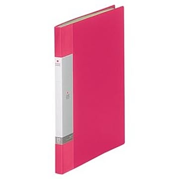 (まとめ) リヒトラブ リクエスト クリヤーブック（クリアブック） A4タテ 20ポケット 背幅16mm 赤 G3201-3 1冊 【×20セット】