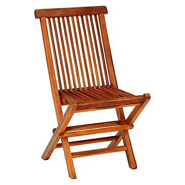 折りたたみ椅子／パーソナルチェア 【2脚セット 約幅47cm】 木製 チーク材 〔ベランダ デッキ テラス ガーデン〕【代引不可】
