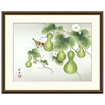 額絵 六瓢 田村竹世 52x42cm 三幸