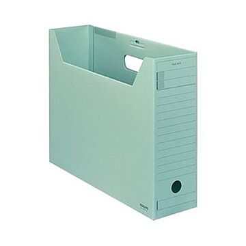 （まとめ）コクヨ ファイルボックス-FS（Fタイプ）B4ヨコ 背幅102mm 緑 フタ付 B4-LFFN-g 1セット（5冊）【×5セット】