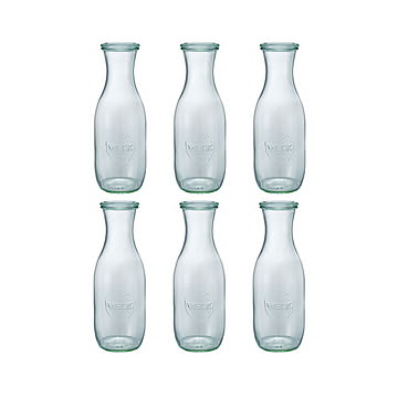 ジュースジャー1000ml 6個セット WECK マークスインターナショナル WE-766