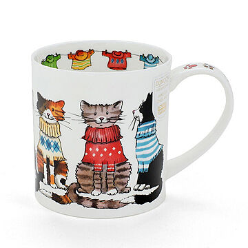 ダヌーン マグカップ ORKNEY お洒落な猫 TRENDSETTERS CAT Dunoon Mug