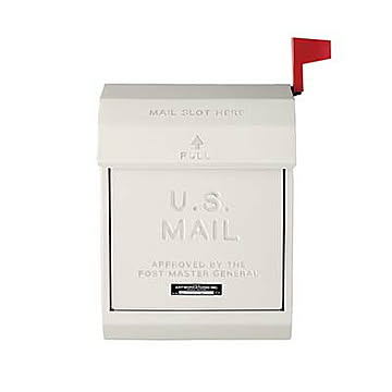 U,S, Mail box 2 ユーエス メールボックス 2  (エンボス文字あり) TK-2078 郵便受け 郵便ポスト フラグバー付き