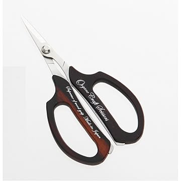 黒檀　グリップ　クラフト　はさみ　蜜蝋仕上げ（文字入れ）　専用化粧箱入り