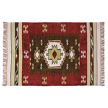 キリム ラグマット 絨毯 130×190cm 長方形 インド綿 コットン リビング 用