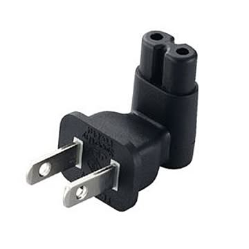 （まとめ） エレコム ACアダプタ用直結プラグ 2P L型 T-PCAD22V 1個 【×5セット】