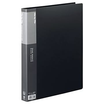 (まとめ) ビュートン リングバインダー A4タテ 30穴 45枚収容 背幅32mm ダークグレー RB-A4W-DG 1冊 【×5セット】