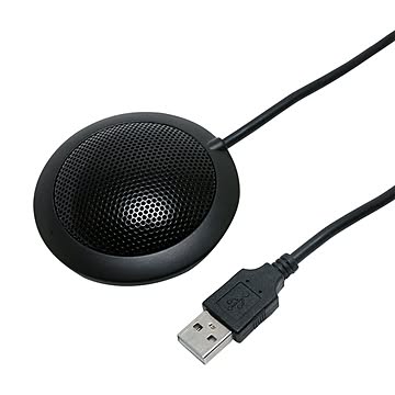 USBデジタルマイクロホン 平型無指向性タイプ UMF-03/BK