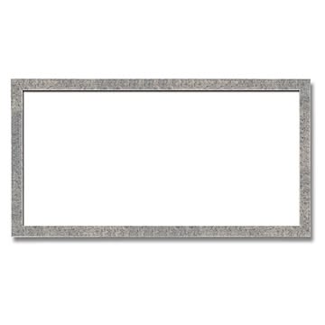 【長方形額】木製額 縦横兼用額 前面アクリル仕様 ■金（銀）長方形額（700×350mm）銀柄紋