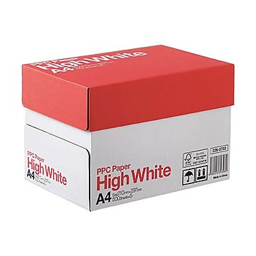 (まとめ) PPC PAPER High WhiteA4 1箱(2500枚:500枚×5冊)  【×5セット】