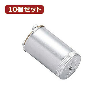YAZAWA 10個セット グロー球 40形用 口金P21　FG4P1PX10 管理No. 4560352849932