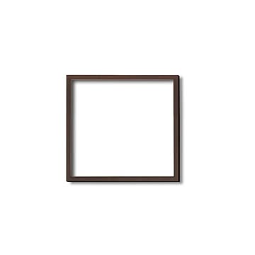 【角額】木製正方額・壁掛けひも■5767 200角(200×200mm)「ブラウン」