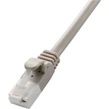 （まとめ） エレコム Cat5e対応ツメ折れ防止LANケーブル ライトグレー 2m LD-CTT／LG2／RS 1本 【×15セット】