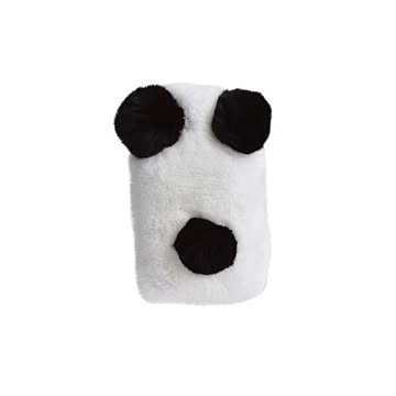 (まとめ)サンコー もふもふパンダケース for iPhone 6 Plus/6s Plus IP6PANPU×2セット