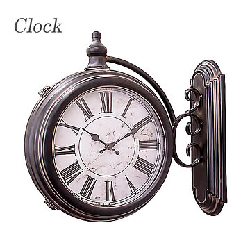  時計 ウォールクロック 壁掛け時計 おしゃれ 掛け時計 clock 鉄製 クラシック アンティーク シャビー おしゃれ 38401 東洋石創 