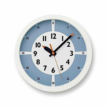Lemnos レムノス fun pun clock with color! ふんぷんくろっく ウィズ カラー YD15-01 スイープセコンド スイープムーブメント 音がしない 知育時計 掛時計
