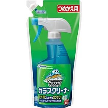 （まとめ） ジョンソン スクラビングバブル ガラスクリーナー つめかえ用 400ml 1個 【×20セット】