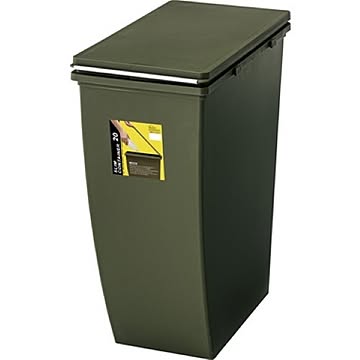 東谷 ゴミ箱 シンプルデザイン スリムコンテナ 20L グリーン LFS-846GR